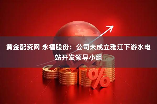 黄金配资网 永福股份：公司未成立雅江下游水电站开发领导小组